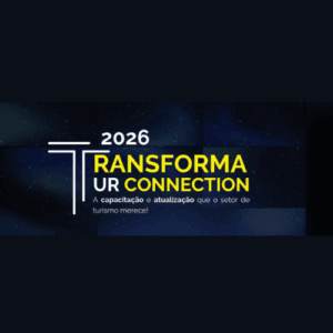 Banner oficial do TransformaTur Connection 2026, evento online de turismo